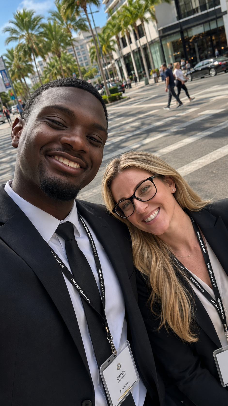 Onyx Partners teammates after closing a campaign in Miami